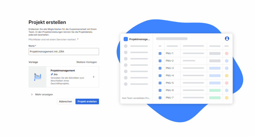 Jira projektmanagement dashboard
