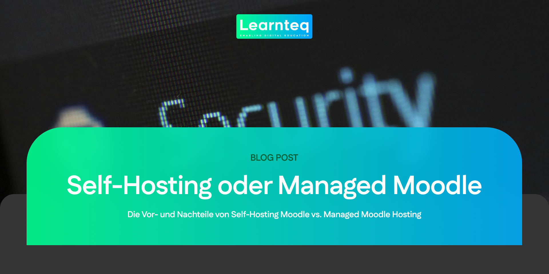 Self-Hosting oder Managed Moodle Die richtige Betriebsform finden