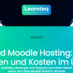 Managed Moodle Hosting: Rechenzentrum mit Serverschränken