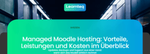 Managed Moodle Hosting: Rechenzentrum mit Serverschränken