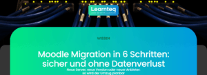 Moodle Migration: Netzwerkkabel in einem Serverschrank