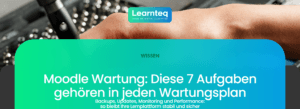 Moodle Wartung: Techniker arbeitet an Computer-Hardware
