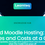 Managed Moodle hosting: data centre corridor with server racks